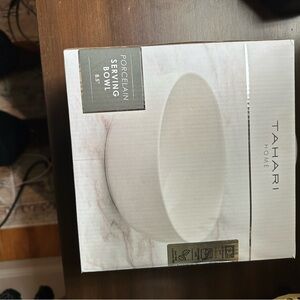 Tahari Home 8.5” Porcelain Serving Bowl